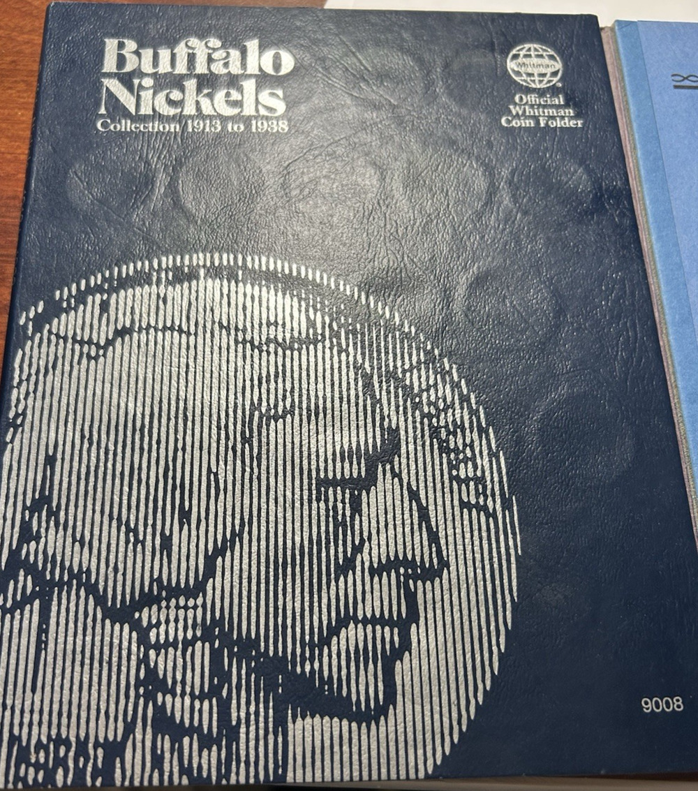 14 Buffalo Nickels 1924-1938 Partial Set w/ Whitman Album 1929-S 1930-S 1934-D